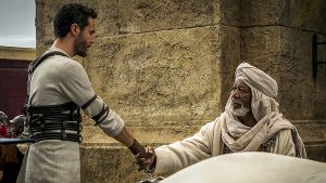 Ben-Hur Jack Huston et Morgan Freeman