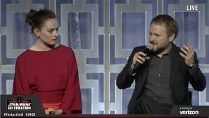 Star Wars Celebration - Daisy Ridley et Rian Johnson