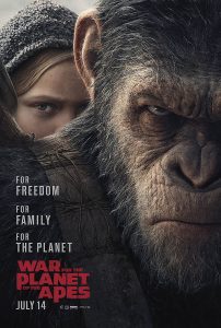 War for the Planet of the Apes affiche